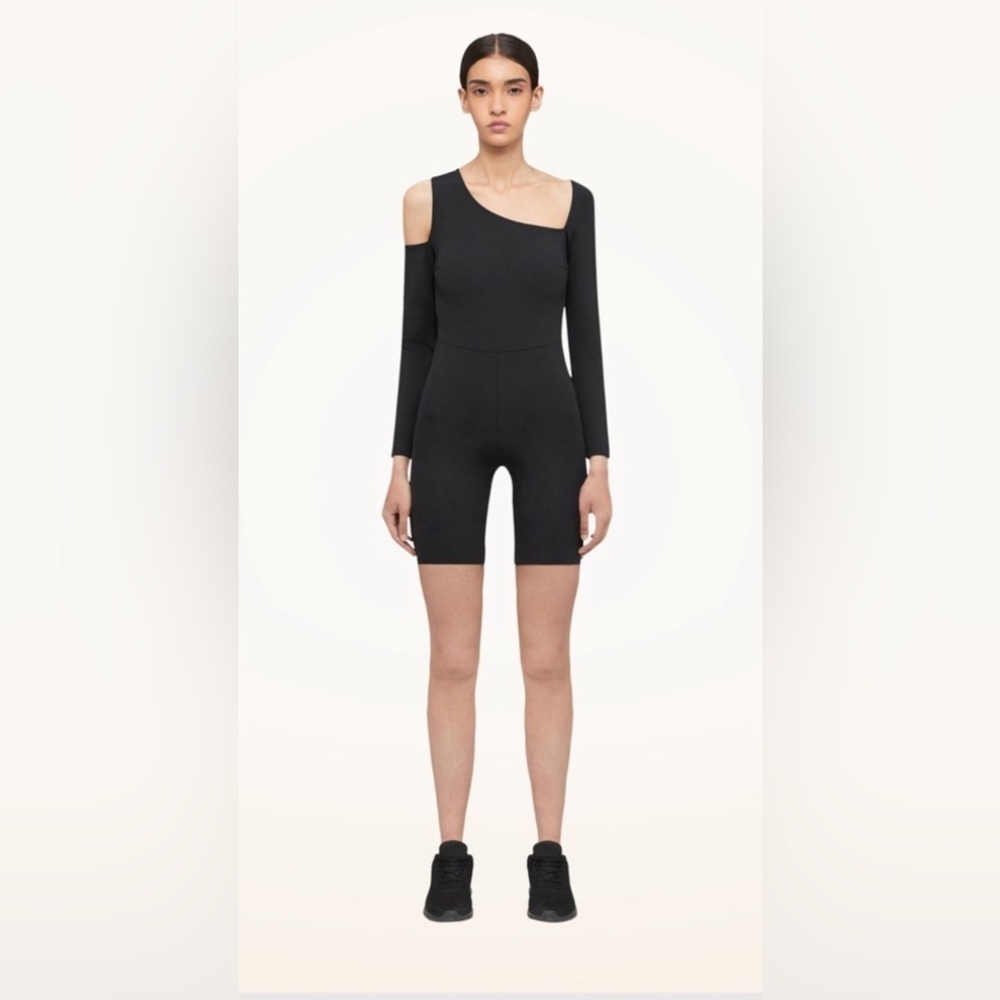 Wolford Luxury Designer Warm Up Jumpsuit NWT Size 4 Black
